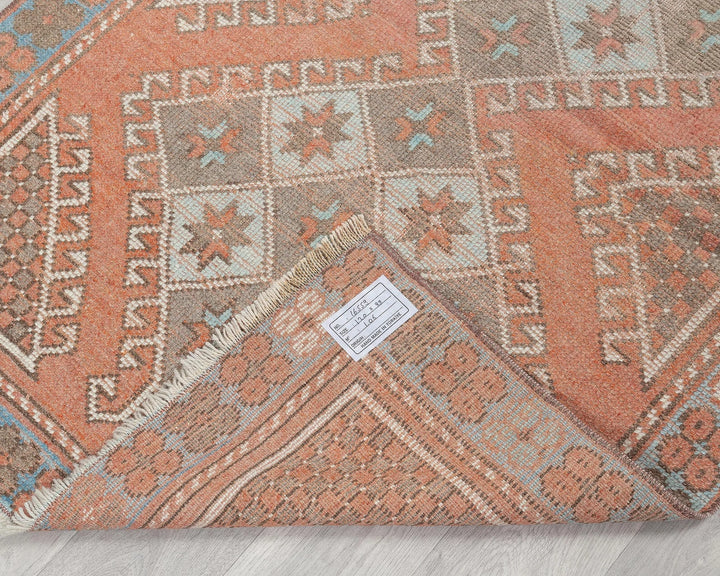 Multicolor Turkish Oushak Rug 2'11" x 3'11" Hand-Knotted | No. VR91891