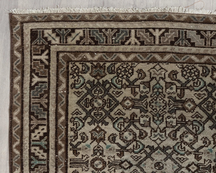 Multicolor Turkish Oushak Rug 3'7" x 10'2" Hand-Knotted | No. VR92013