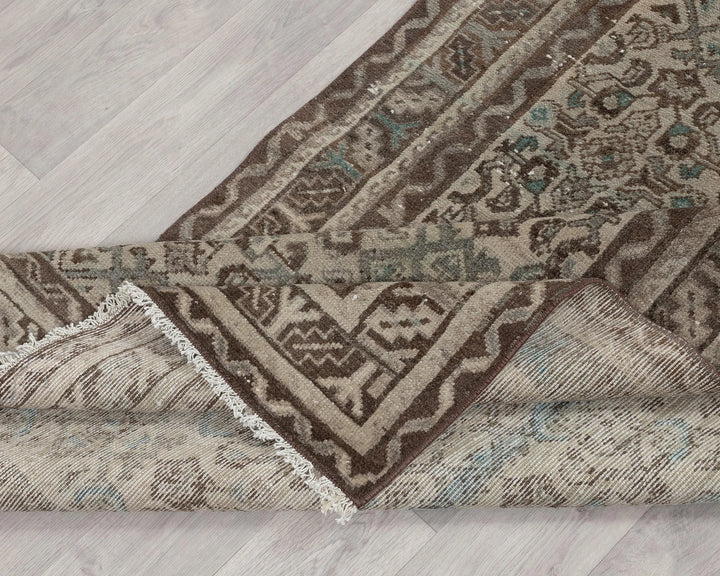 Multicolor Turkish Oushak Rug 3'7" x 10'2" Hand-Knotted | No. VR92013