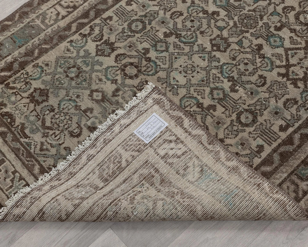 Multicolor Turkish Oushak Rug 3'7" x 10'2" Hand-Knotted | No. VR92013