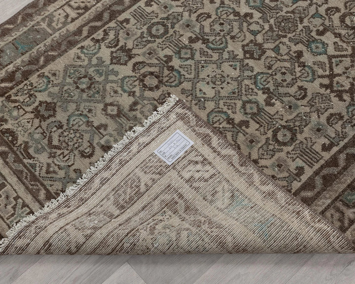 Multicolor Turkish Oushak Rug 3'7" x 10'2" Hand-Knotted | No. VR92013
