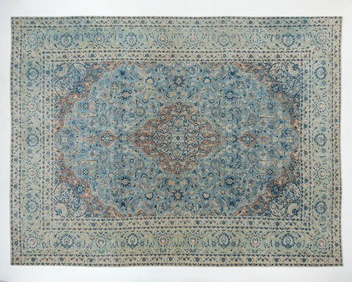 Multicolor Turkish Oushak Rug 9' 8" x 12' 4" Hand-Knotted | No. VR92107