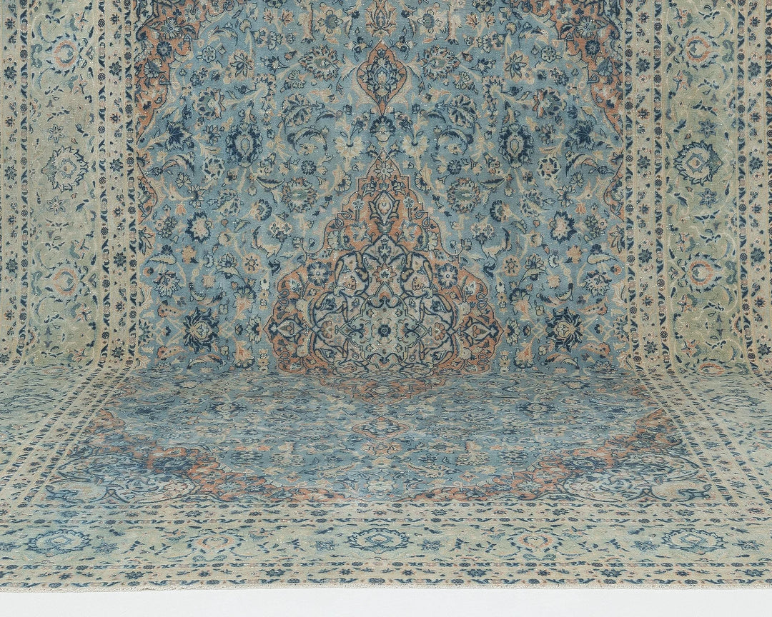 Multicolor Turkish Oushak Rug 9' 8" x 12' 4" Hand-Knotted | No. VR92107