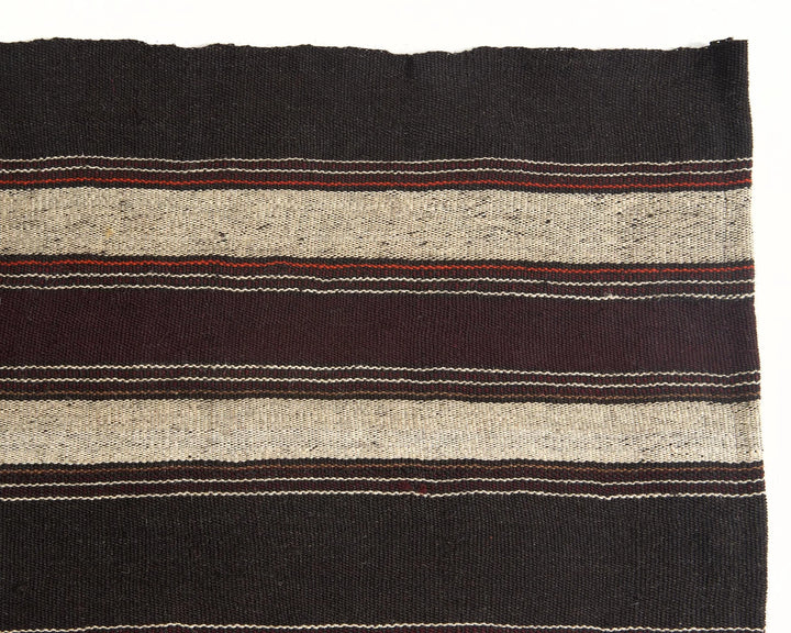 Brown Turkish Kilim Rug 6'10" x 11'2" Flat-Weave | No. VR92177