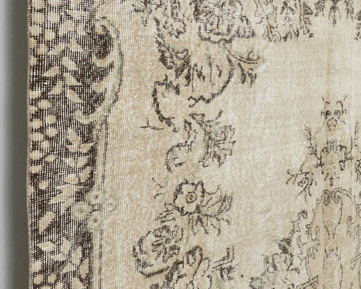 Multicolor Turkish Oushak Rug 6'5" x 10'4" Hand-Knotted | No. VR92325
