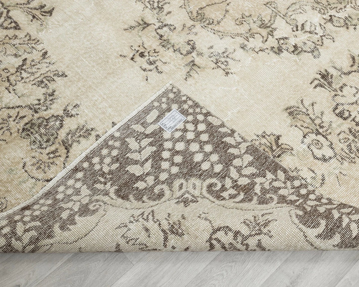Multicolor Turkish Oushak Rug 6'5" x 10'4" Hand-Knotted | No. VR92325