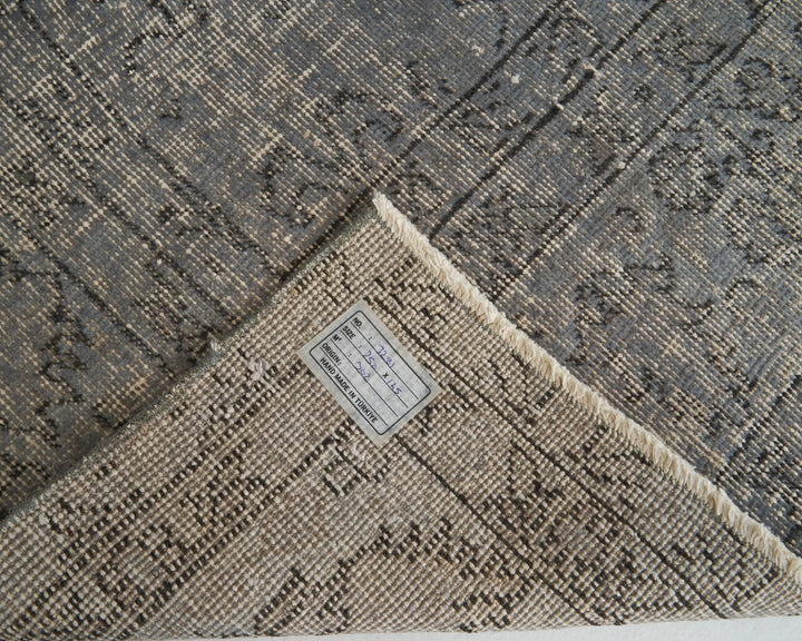 Gray Turkish Oushak Rug 8' 2" x 4' 9" Hand-Knotted | No. VR92342