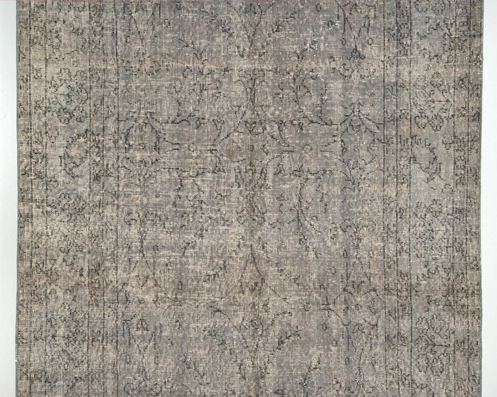Gray Turkish Oushak Rug 8' 2" x 4' 9" Hand-Knotted | No. VR92342