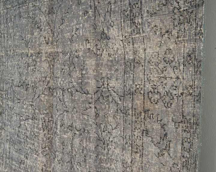 Gray Turkish Oushak Rug 8' 2" x 4' 9" Hand-Knotted | No. VR92342
