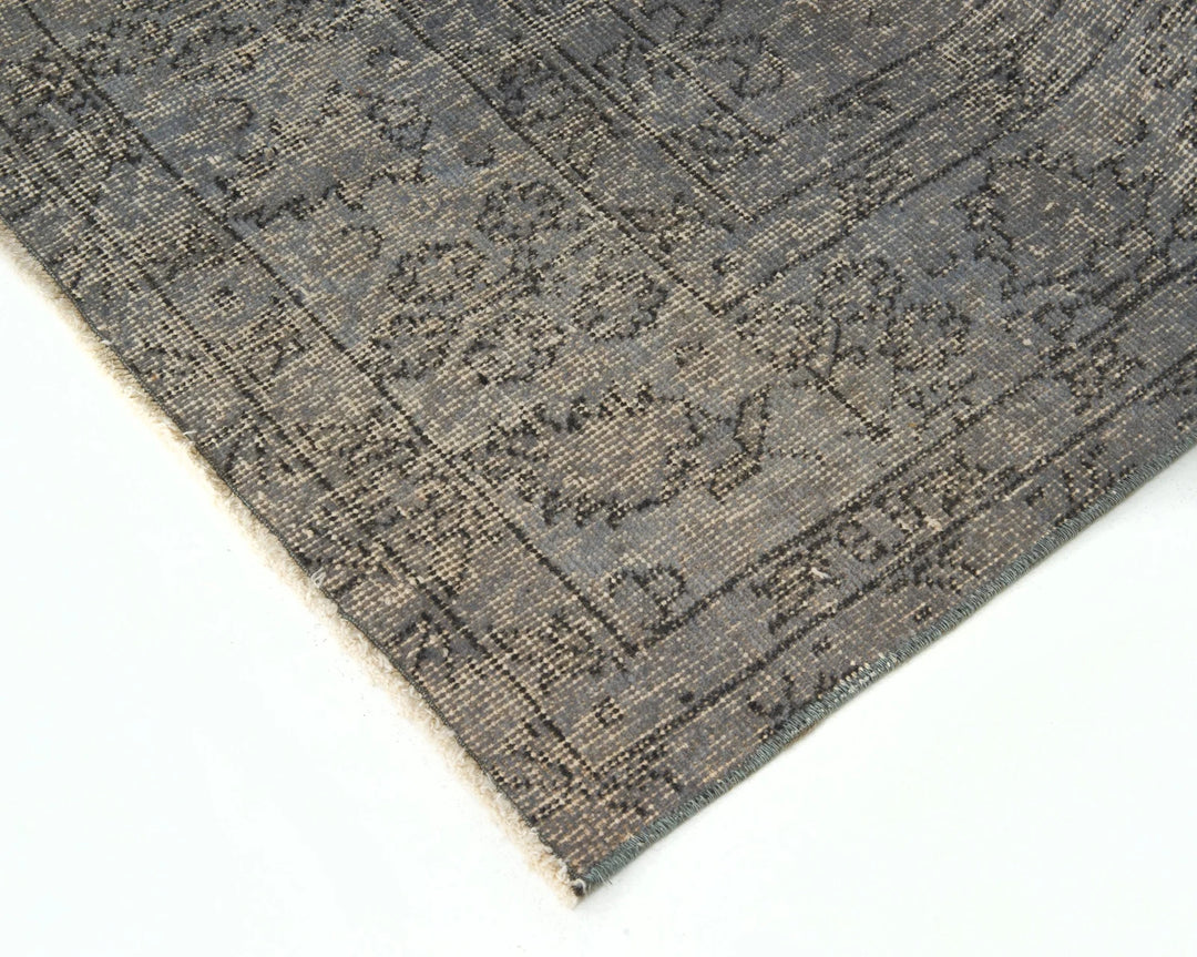 Gray Turkish Oushak Rug 8' 2" x 4' 9" Hand-Knotted | No. VR92342
