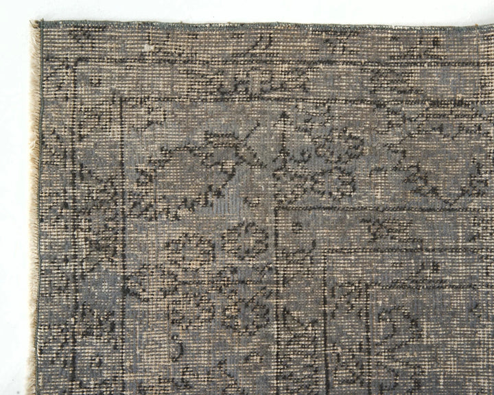 Gray Turkish Oushak Rug 8' 2" x 4' 9" Hand-Knotted | No. VR92342