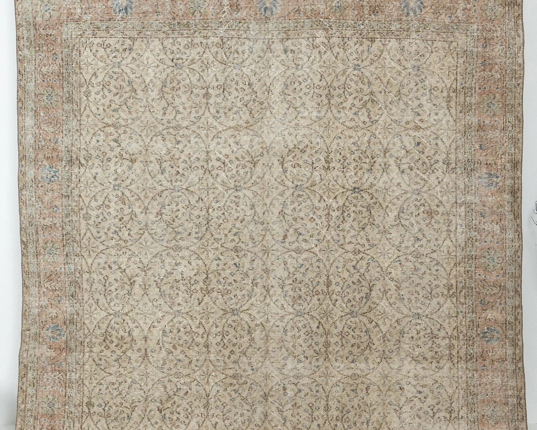 Multicolor Turkish Oushak Rug 6' 4" x 10' 2" Hand-Knotted view