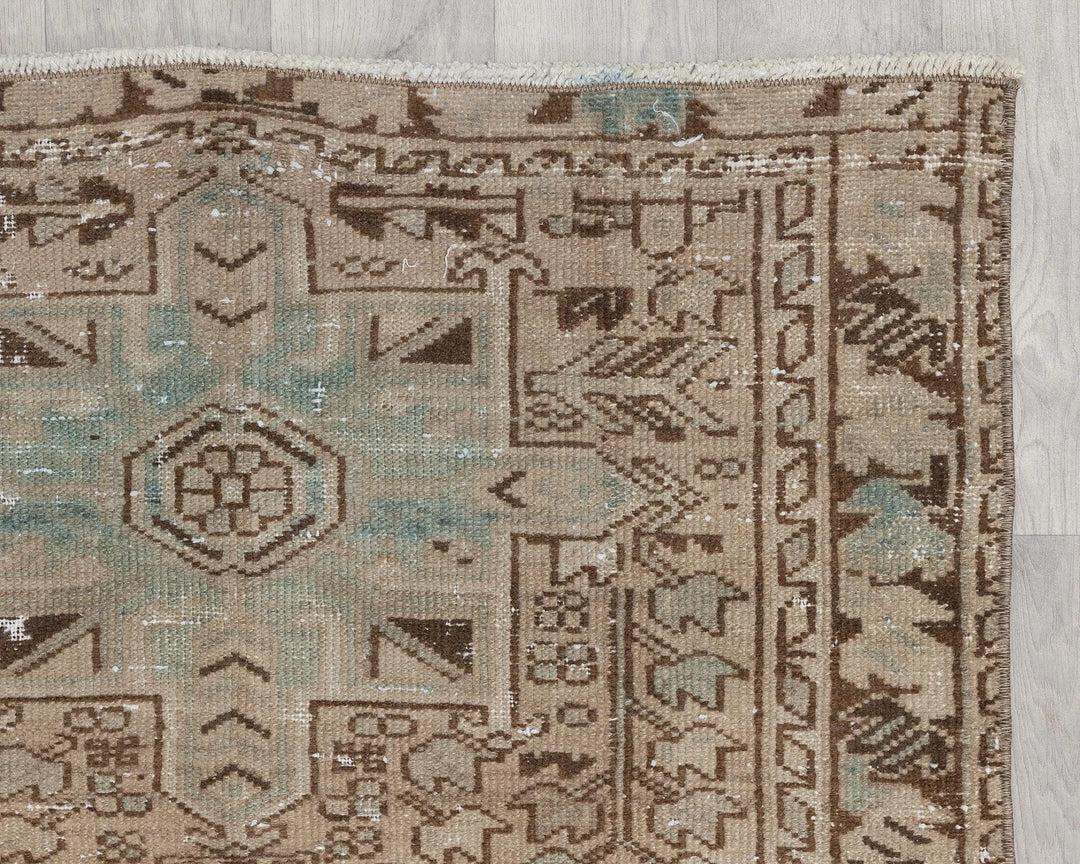 Multicolor Turkish Oushak Rug 2'11" x 10'2" Hand-Knotted | No. VR92397