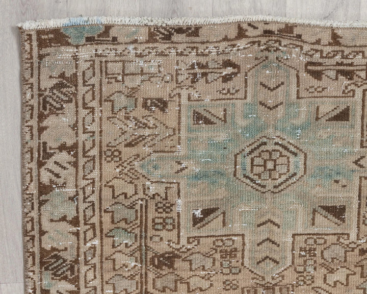 Multicolor Turkish Oushak Rug 2'11" x 10'2" Hand-Knotted | No. VR92397