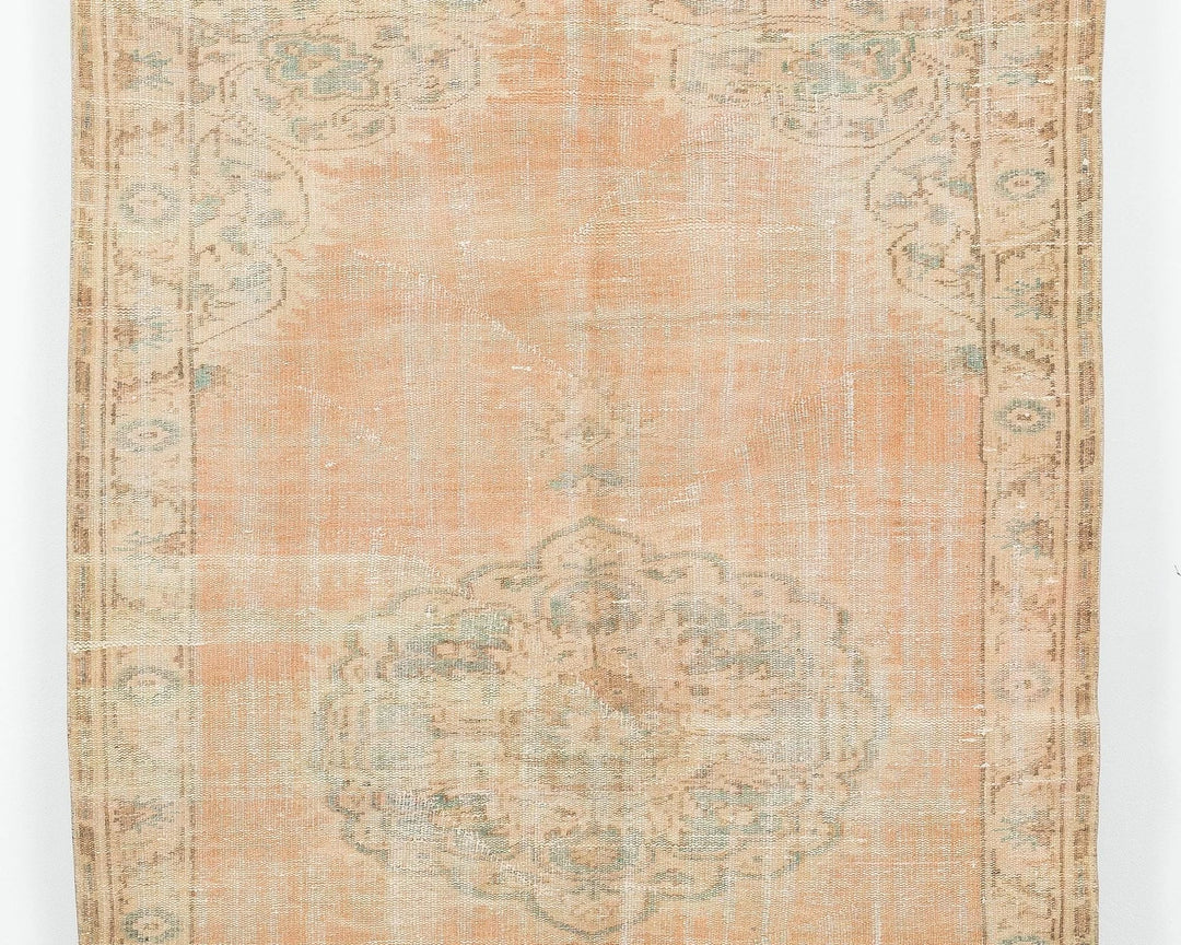 Orange Turkish Oushak Rug 5' 11" x 10' Hand-Knotted | No. VR92420