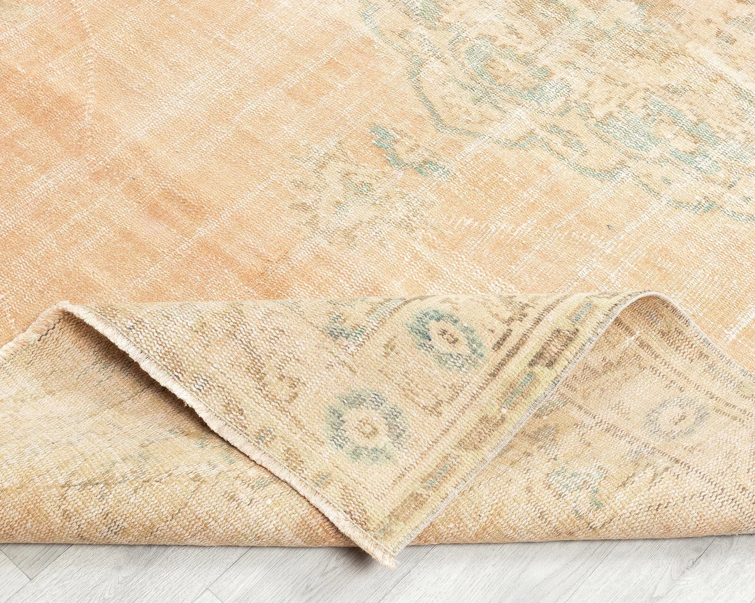 Orange Turkish Oushak Rug 5' 11" x 10' Hand-Knotted | No. VR92420