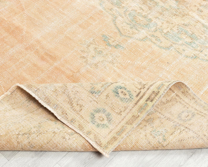 Orange Turkish Oushak Rug 5' 11" x 10' Hand-Knotted | No. VR92420
