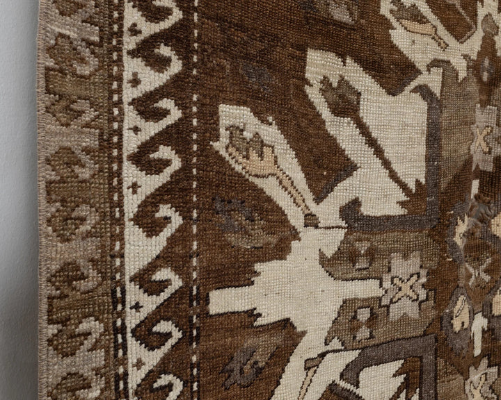 Beige Turkish Oushak Rug 4'10" x 7'9" Hand-Knotted | No. VR92435