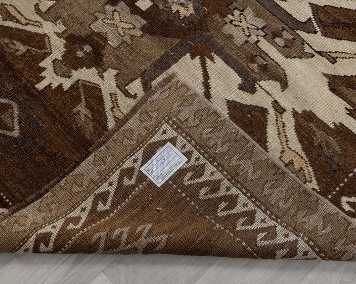 Beige Turkish Oushak Rug 4'10" x 7'9" Hand-Knotted | No. VR92435