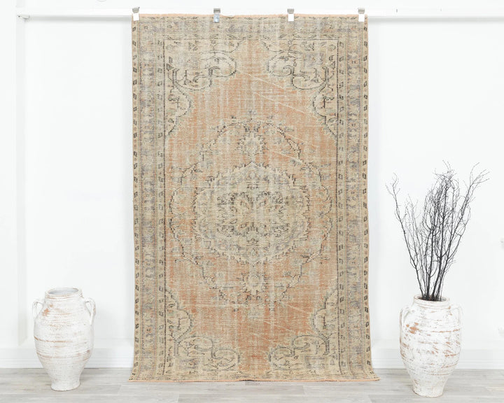 Multicolor Turkish Oushak Rug 4'6" x 7'2" Hand-Knotted | No. VR92533
