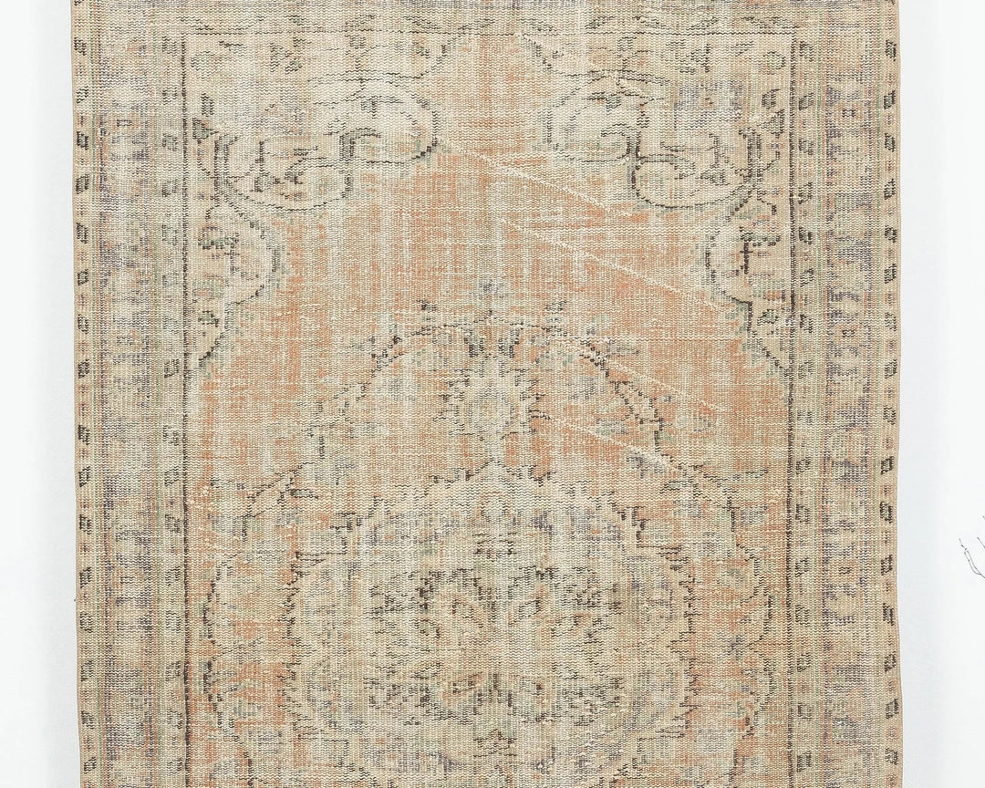 Multicolor Turkish Oushak Rug 4'6" x 7'2" Hand-Knotted | No. VR92533