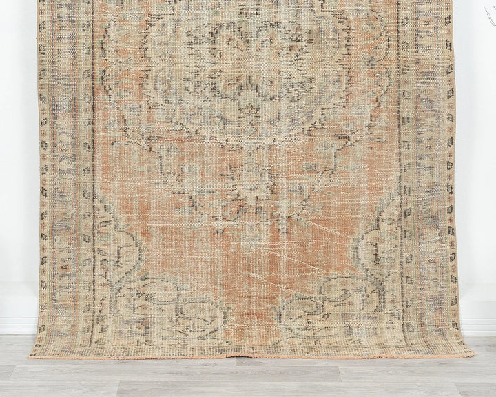 Multicolor Turkish Oushak Rug 4'6" x 7'2" Hand-Knotted | No. VR92533