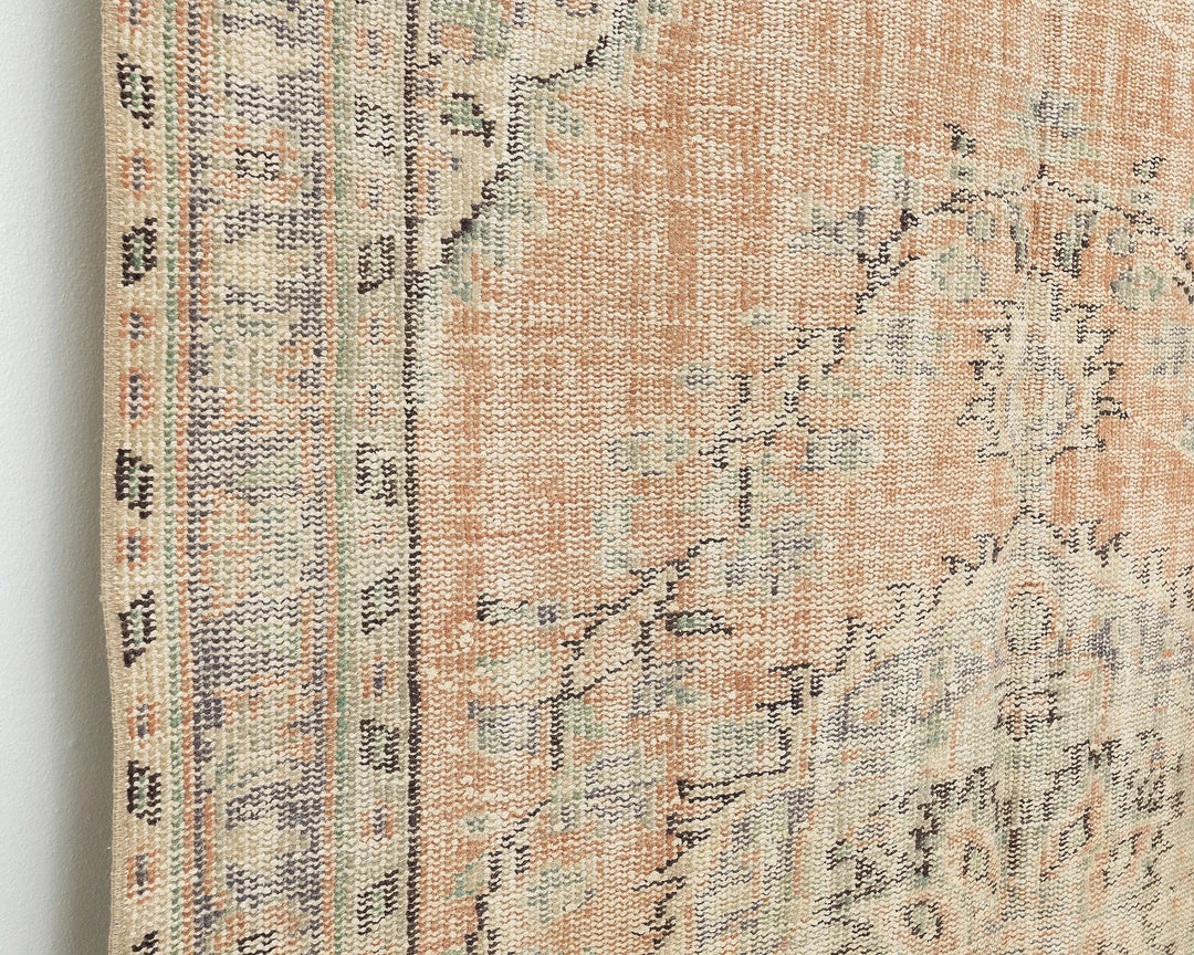 Multicolor Turkish Oushak Rug 4'6" x 7'2" Hand-Knotted | No. VR92533