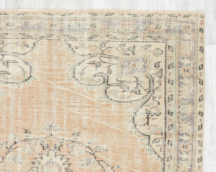 Multicolor Turkish Oushak Rug 4'6" x 7'2" Hand-Knotted | No. VR92533