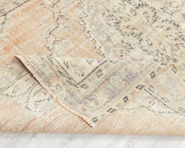Multicolor Turkish Oushak Rug 4'6" x 7'2" Hand-Knotted | No. VR92533
