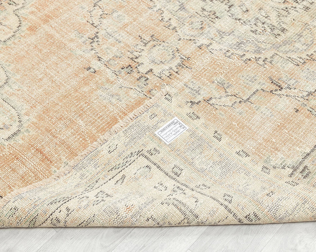 Multicolor Turkish Oushak Rug 4'6" x 7'2" Hand-Knotted | No. VR92533