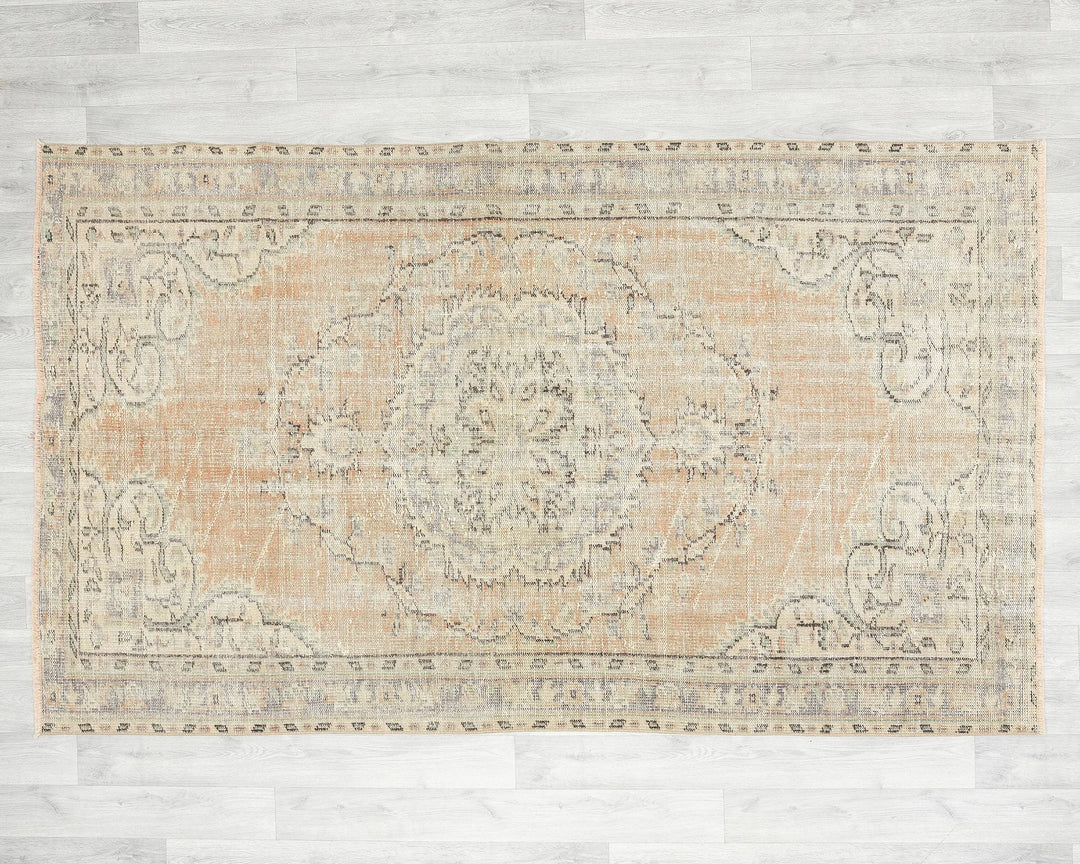 Multicolor Turkish Oushak Rug 4'6" x 7'2" Hand-Knotted | No. VR92533