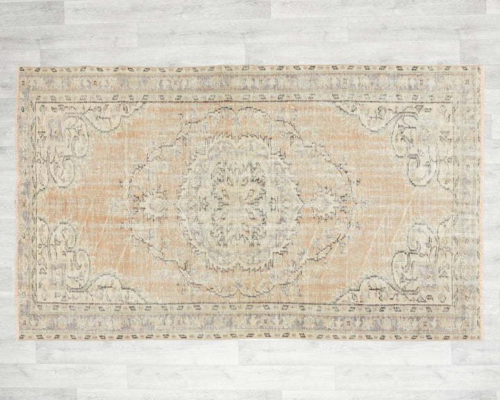 Multicolor Turkish Oushak Rug 4'6" x 7'2" Hand-Knotted | No. VR92533