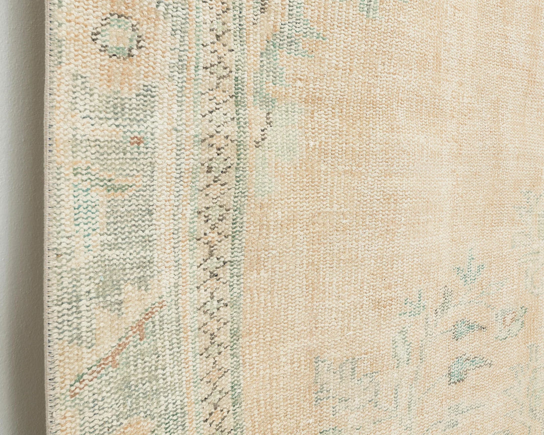 Beige Turkish Oushak Rug 5' 11" x 9' 5" Hand-Knotted | No. VR92591
