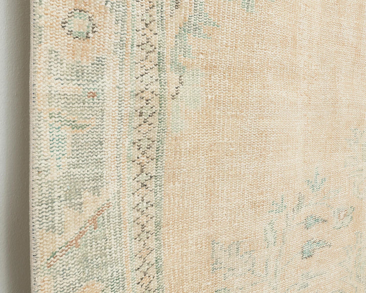 Beige Turkish Oushak Rug 5' 11" x 9' 5" Hand-Knotted | No. VR92591