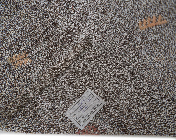 Gray Kilim Rug 6' 1" x 7' 2" | No. VR92845