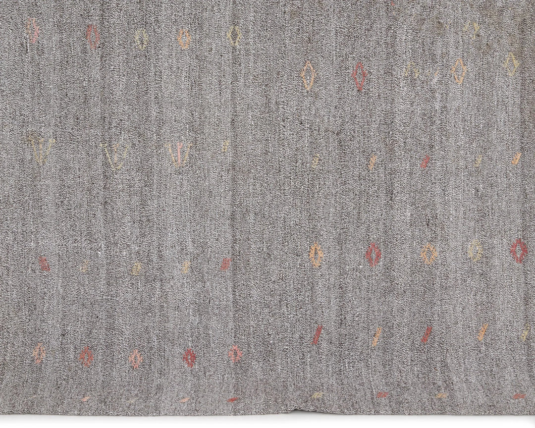Gray Kilim Rug 6' 1" x 7' 2" | No. VR92845