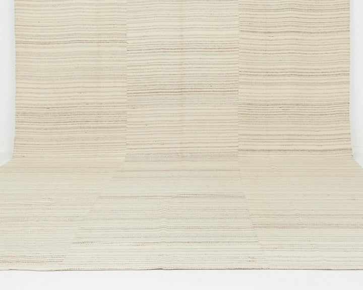 Beige Turkish Kilim Rug 10' 2" x 13' 5" Flat-Weave | No. VR92908