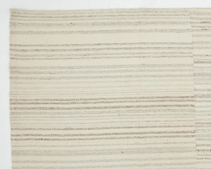 Beige Turkish Kilim Rug 10' 2" x 13' 5" Flat-Weave | No. VR92908