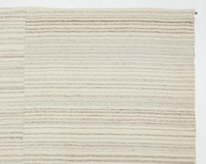 Beige Turkish Kilim Rug 10' 2" x 13' 5" Flat-Weave | No. VR92908