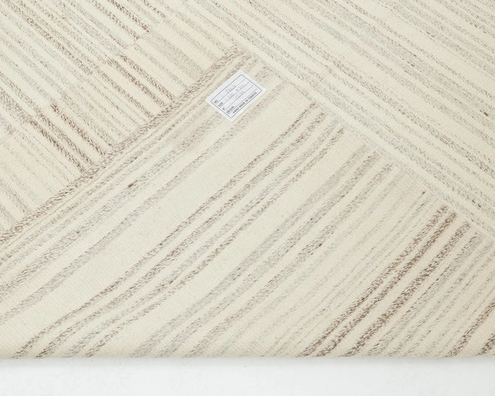 Beige Turkish Kilim Rug 10' 2" x 13' 5" Flat-Weave | No. VR92908