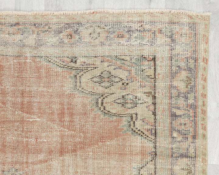 Multicolor Turkish Oushak Rug 5' 4" x 8' 5" Hand-Knotted | No. VR93101