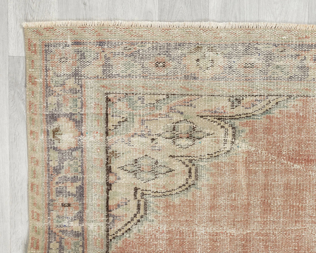 Multicolor Turkish Oushak Rug 5' 4" x 8' 5" Hand-Knotted | No. VR93101