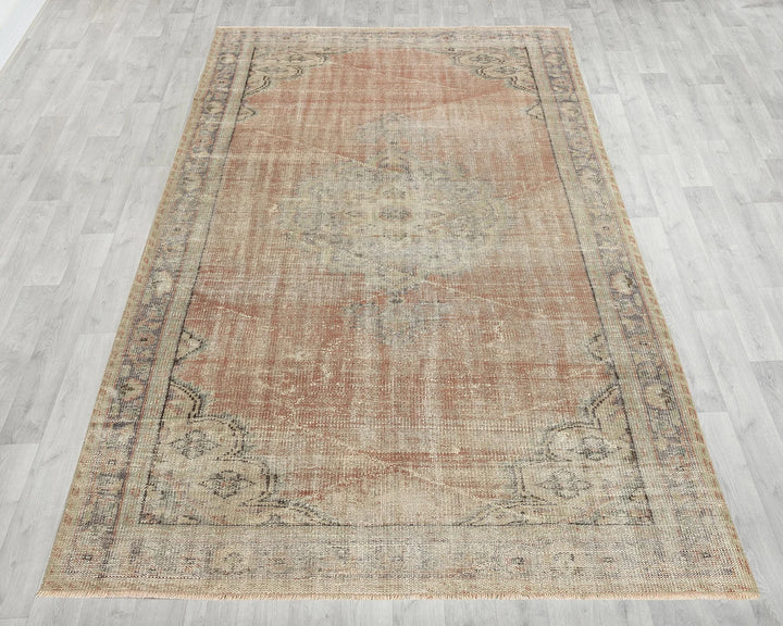 Multicolor Turkish Oushak Rug 5' 4" x 8' 5" Hand-Knotted | No. VR93101