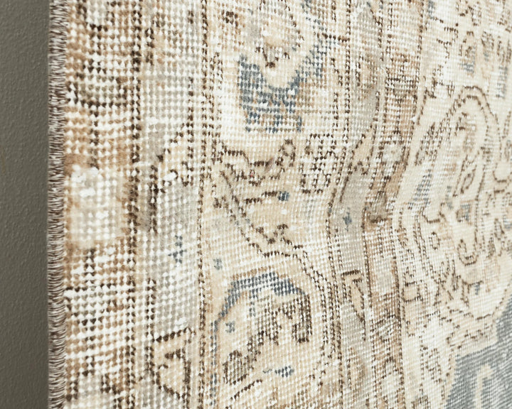 Blue Turkish Vintage Rug 6'11" x 10'4" Hand-Knotted | No. VR93229