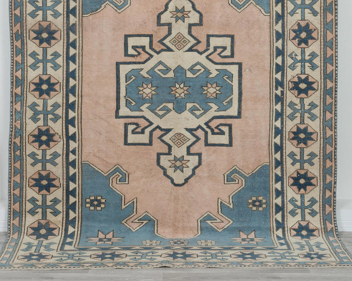 Multicolor Turkish Oushak Rug 8' 2" x 5' 7" Hand-Knotted | No. VR93235