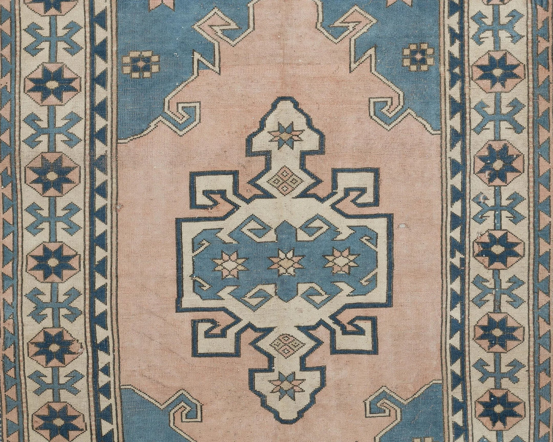 Multicolor Turkish Oushak Rug 8' 2" x 5' 7" Hand-Knotted | No. VR93235