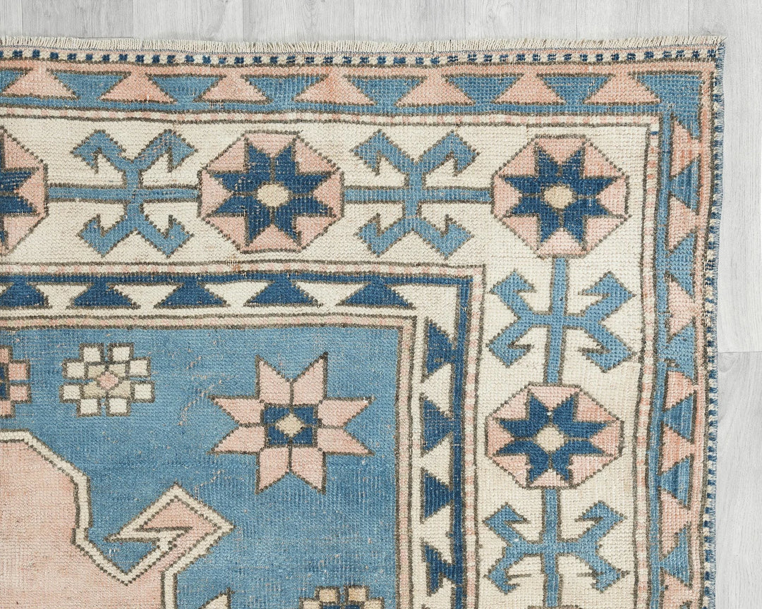 Multicolor Turkish Oushak Rug 8' 2" x 5' 7" Hand-Knotted | No. VR93235