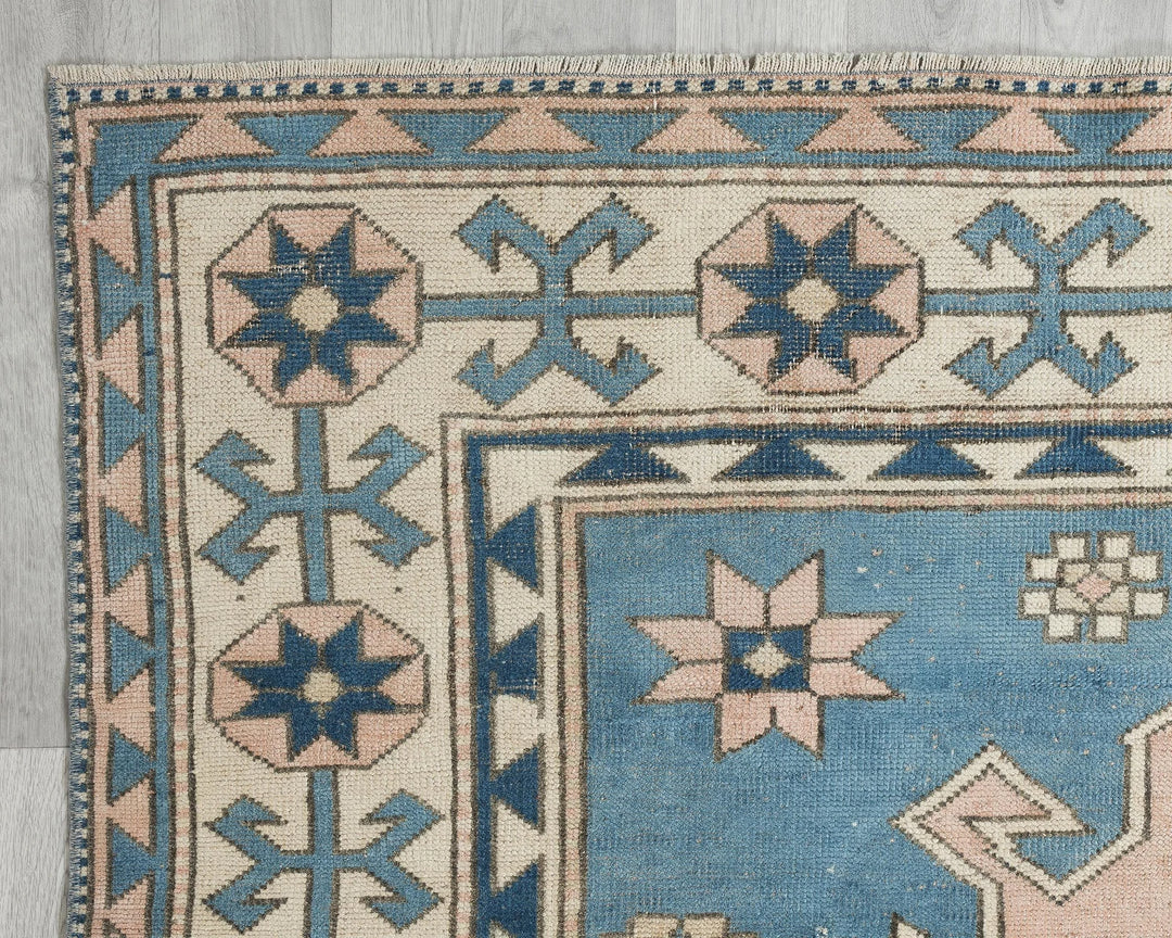 Multicolor Turkish Oushak Rug 8' 2" x 5' 7" Hand-Knotted | No. VR93235