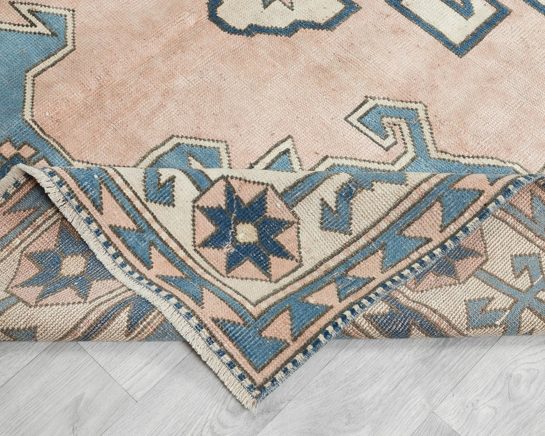 Multicolor Turkish Oushak Rug 8' 2" x 5' 7" Hand-Knotted | No. VR93235
