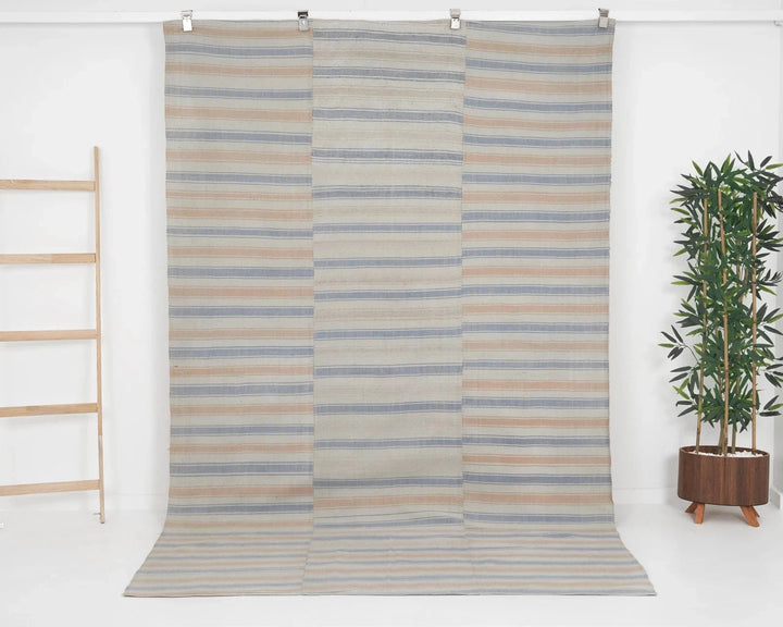 Multicolor Turkish Kilim Rug 5'5" x 10'1" Flat-Weave | No. VR93668